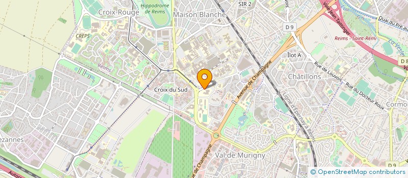 localisation de l'entreprise ASSOC CORPO ETUD CHIR DENT  REIMS