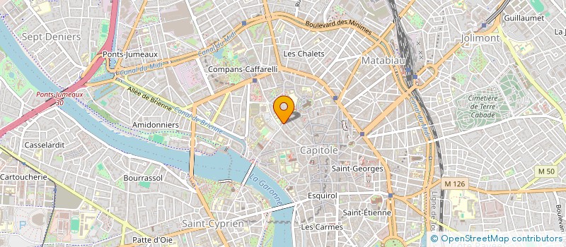 localisation de l'entreprise ASSOC CORPORATIVE ETUDIANTS DROIT à TOULOUSE