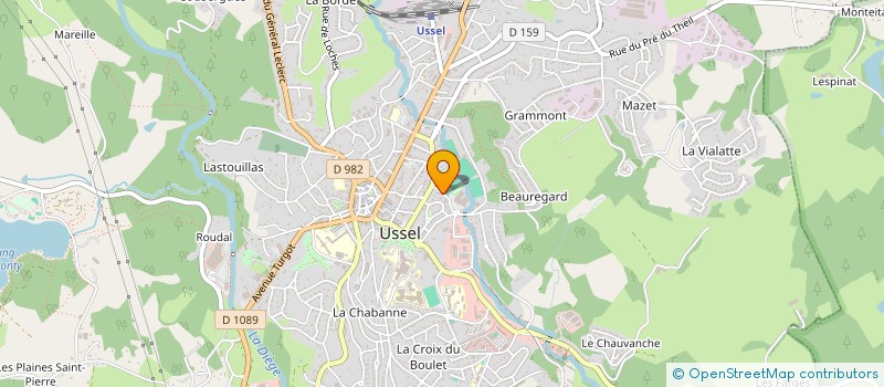 localisation de l'entreprise ASSOC CORREZE AVENTURE à USSEL