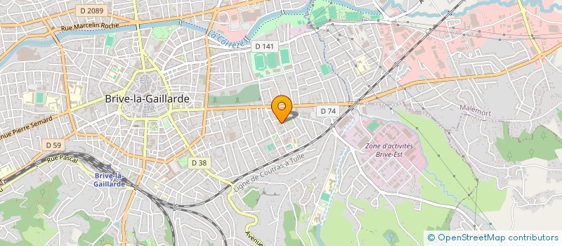localisation de l'entreprise ASSOC COUTURE ACTIVE à BRIVE-LA-GAILLARDE