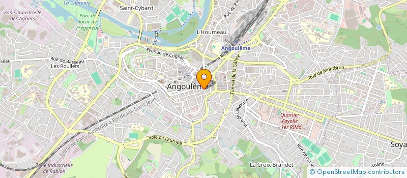 localisation de l'entreprise ASSOC CPNT 16 LE MOUVEMENT DES REGIONS à ANGOULEME