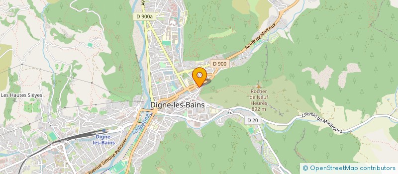 localisation de l'entreprise ASSOC CREAT DEVELOP RURAL ALPES HTE PROV à DIGNE-LES-BAINS