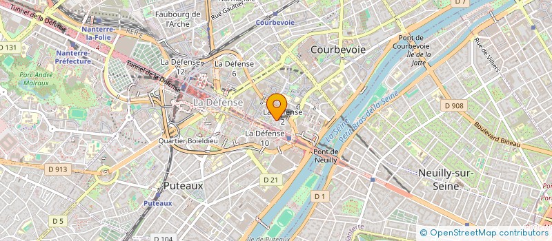 localisation de l'entreprise ASSOC CREAT GEST RESTAU PERSO MANHATTAN à COURBEVOIE