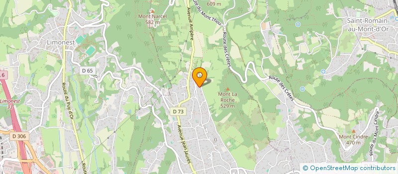 localisation de l'entreprise ASSOC CREATION AUDIOVISUELLE  SAINT-DIDIER-AU-MONT-D'OR