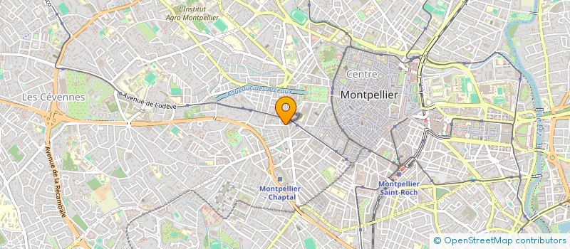 localisation de l'entreprise ASSOC CREATION DIFFUSION SPECTACLES à MONTPELLIER