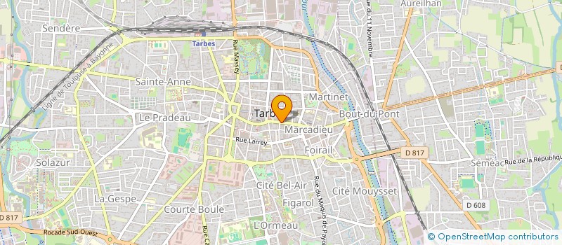 localisation de l'entreprise ASSOC CREATION EMPLOIS FAVEUR HANDICAPES à TARBES