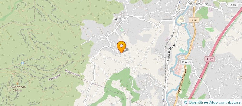 localisation de l'entreprise ASSOC CREATION FORMATION INFORMAT  ROQUEVAIRE