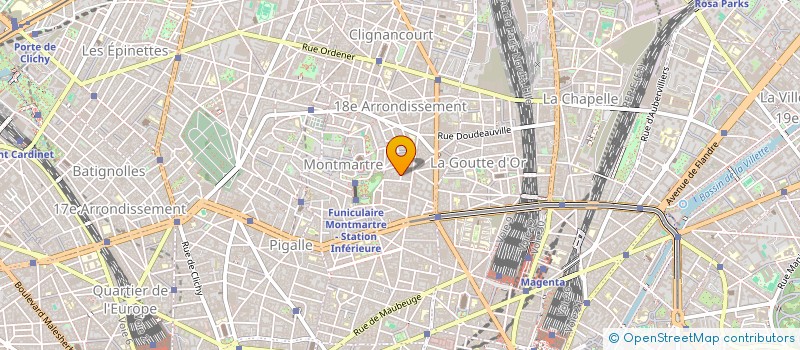 localisation de l'entreprise ASSOC CREATION THEATRALE 7 à PARIS
