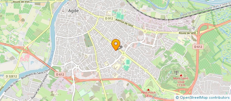 localisation de l'entreprise ASSOC CREMATISTE CANTON D'AGDE  AGDE