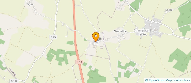 localisation de l'entreprise ASSOC CRIN BLANC  CHAUNAY