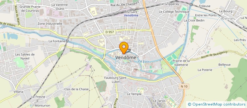 localisation de l'entreprise ASSOC CROIX DE LORRAINE  VENDOME