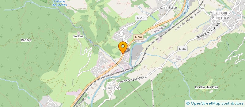 localisation de l'entreprise ASSOC CTRE BRIANCONNAIS GEOLOGIE ALPINE  PUY-SAINT-ANDRE