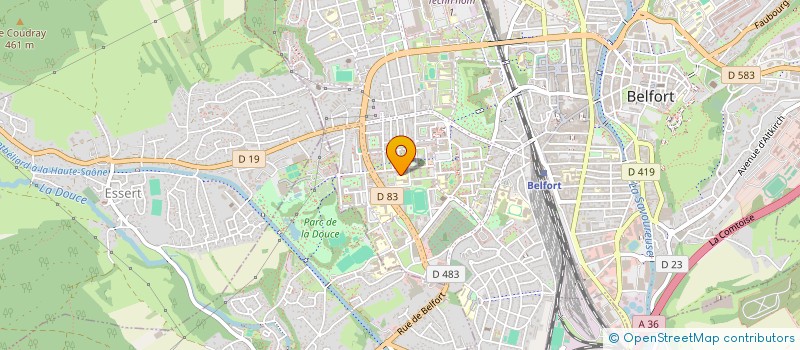 localisation de l'entreprise ASSOC CTRE DE RESSOURCES INSERTION à BELFORT