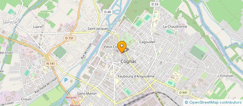 localisation de l'entreprise ASSOC CUIVRES EN CHARENTE à COGNAC