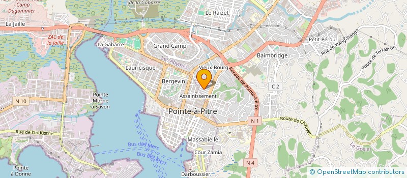 localisation de l'entreprise ASSOC CULTU PROMO DIFFU ETUD CREOL GUADE à LES ABYMES