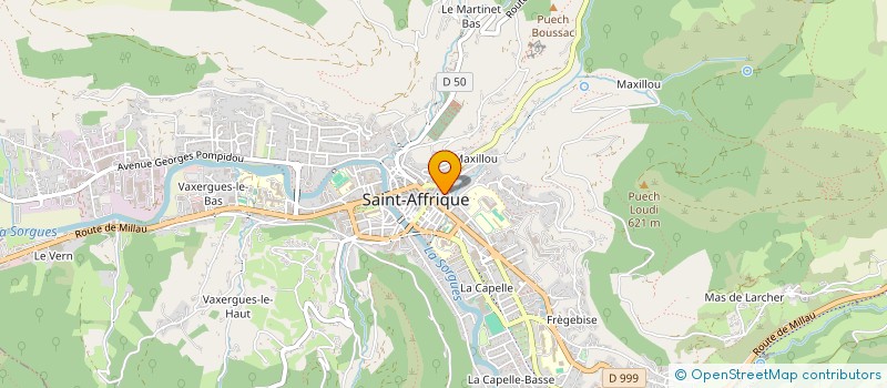 localisation de l'entreprise ASSOC CULTUELLE EGLISE REFORMEE  SAINT-AFFRIQUE