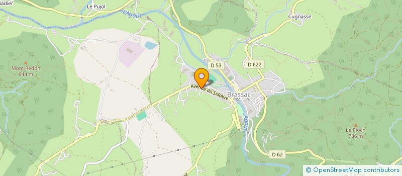 localisation de l'entreprise ASSOC CULTUELLE EGLISE REFORMEE BRASSAC  BRASSAC