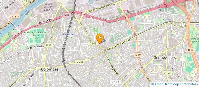 localisation de l'entreprise ASSOC CULTUR DEVELOP RESSOURCE SOURD MAL à COLOMBES