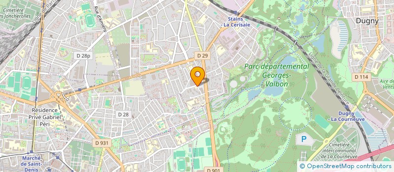 localisation de l'entreprise ASSOC CULTUR REFORME ENSEIG SCIENT &TECHN à STAINS
