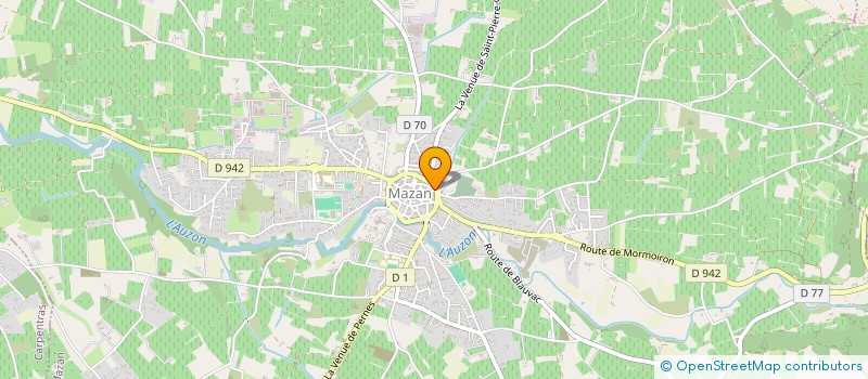 localisation de l'entreprise ASSOC CULTURE ET PATRIMOINE DE MAZAN à MAZAN