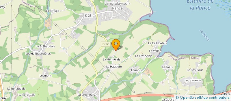 localisation de l'entreprise ASSOC CULTURE FETES ET LOISIRS  PLOUER-SUR-RANCE