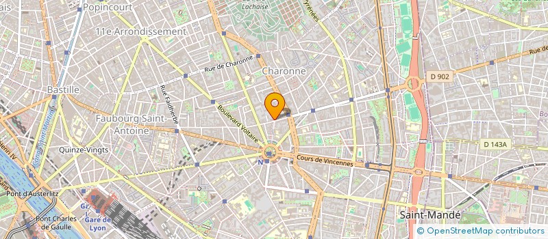 localisation de l'entreprise ASSOC CULTURE SPORT PERSP NATI  PARIS