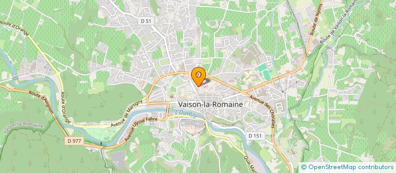 localisation de l'entreprise ASSOC CULTURELLE AMICALE LAIQUE VAISON  VAISON-LA-ROMAINE