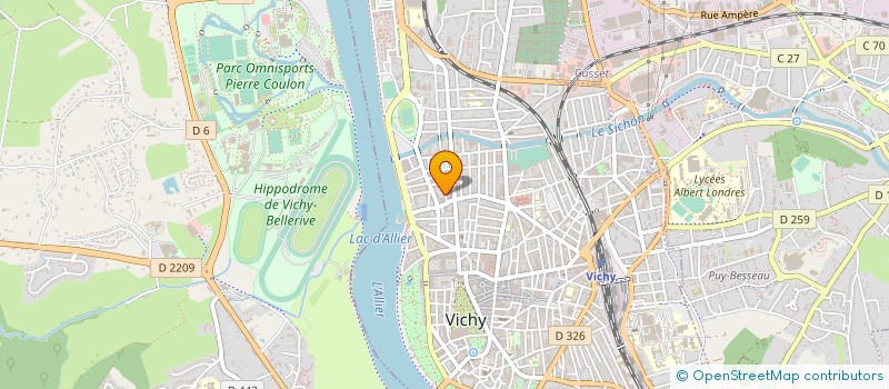 localisation de l'entreprise ASSOC CULTURELLE D INFOR ET DE DIFFUSION à VICHY