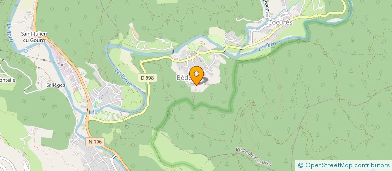 localisation de l'entreprise ASSOC CULTURELLE DE FLORAC  FLORAC TROIS RIVIERES