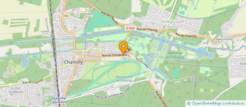 localisation de l'entreprise ASSOC CULTURELLE DE PICARDIE à CHANTILLY