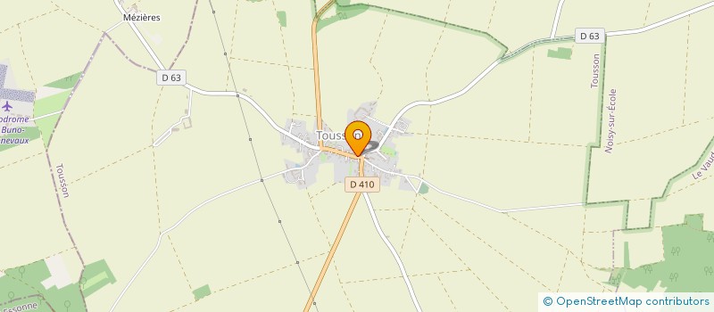 localisation de l'entreprise ASSOC CULTURELLE ET SPORTIVE DE TOUSSON  TOUSSON