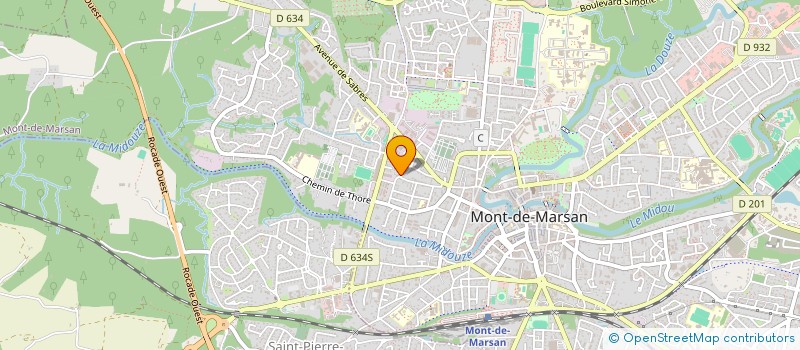 localisation de l'entreprise ASSOC CULTURELLE MONTOISE à MONT-DE-MARSAN