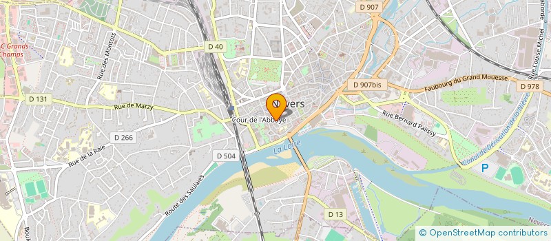 localisation de l'entreprise ASSOC CULTURELLE NOTRE DAME à NEVERS