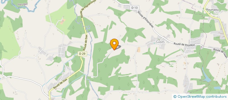 localisation de l'entreprise ASSOC CULTURELLE SPORTIVE DE GAAS  GAAS