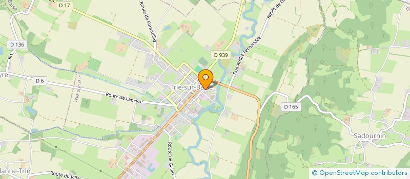 localisation de l'entreprise ASSOC CUMAV 65 à TRIE-SUR-BAISE