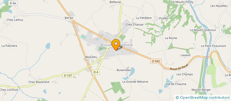 localisation de l'entreprise ASSOC CYCLISTE  VAL-D'OIRE-ET-GARTEMPE