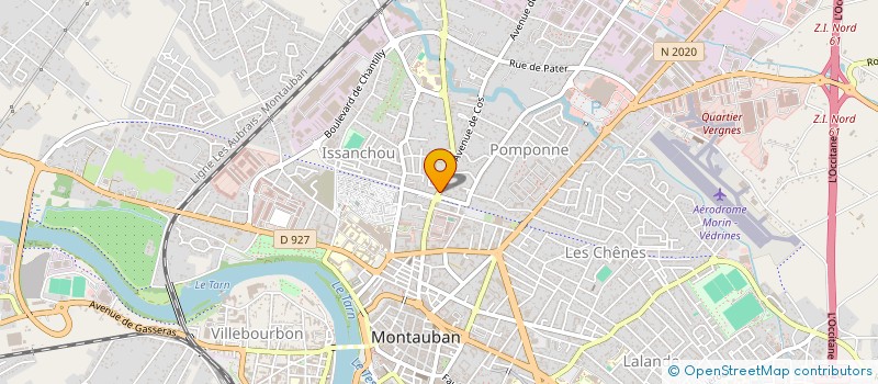 localisation de l'entreprise ASSOC CYCLISTE BONNEFOND BIRAC  MONTAUBAN