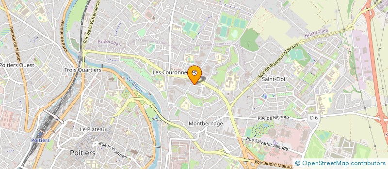 localisation de l'entreprise ASSOC D'ACTION EDUCATIVE DE LA VIENNE à POITIERS