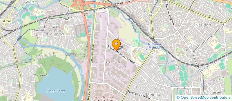 localisation de l'entreprise ASSOC D ACTION SOCIALE DU BAS RHIN à STRASBOURG