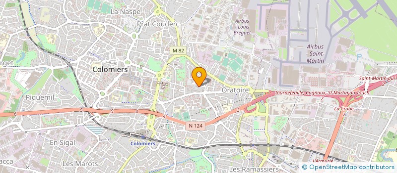 localisation de l'entreprise ASSOC D'AIDE A L'EMPLOI LA PASSERELLE à COLOMIERS