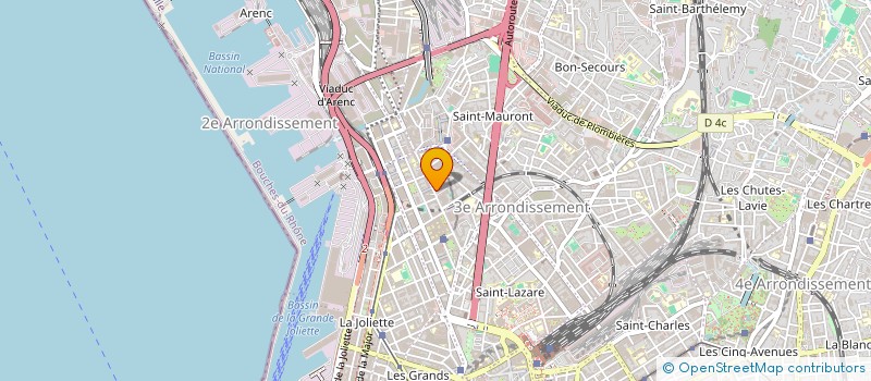 localisation de l'entreprise ASSOC D AIDE AUX POPULATIONS PRECAIRES ET IMMIGREES (A.A.A.P.P.I.) à MARSEILLE