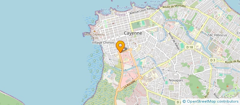 localisation de l'entreprise ASSOC D'AIDE REINSERT PERSON EN DIFFICUL à CAYENNE