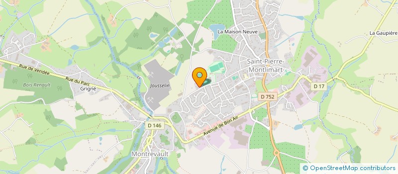 localisation de l'entreprise ASSOC D EDUCATION ET ENSEIGN à MONTREVAULT-SUR-EVRE