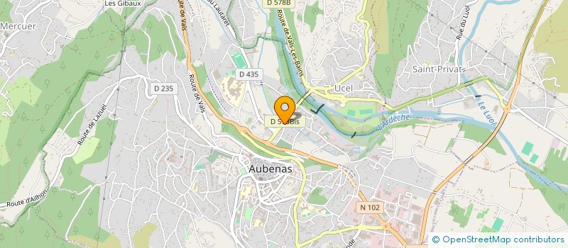 localisation de l'entreprise ASSOC D EDUCATION POPULAIRE à AUBENAS