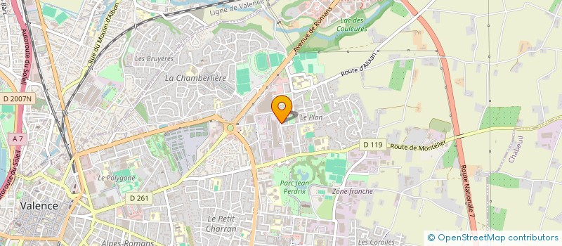 localisation de l'entreprise ASSOC D'OUVERTURE SOCIO CULTURELLE à VALENCE
