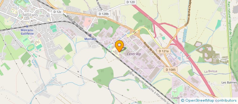 localisation de l'entreprise ASSOC DAUPHINOISE FORMATION INDUSTRIE  MOIRANS