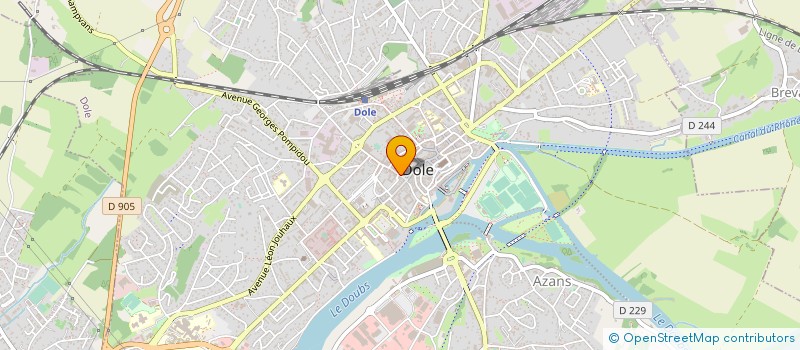 localisation de l'entreprise ASSOC DE BIENFAISANCE STE URSULE à DOLE