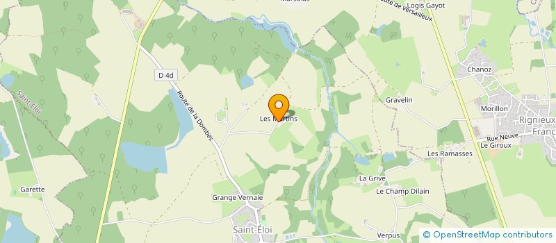 localisation de l'entreprise ASSOC DE CHASSE LES MARTINS à SAINT-ELOI