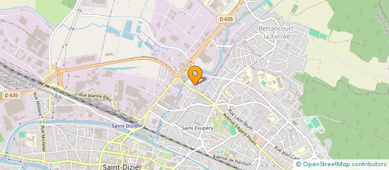 localisation de l'entreprise ASSOC DE COMMER ART EST PREST DE SERVICE à SAINT-DIZIER