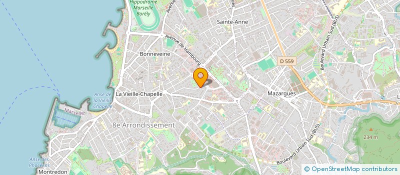 localisation de l'entreprise ASSOC DE DEFENSE INTERETS DE ST CYPRIEN à MARSEILLE